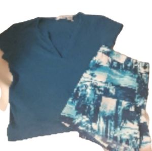 Vintage v top swim short( no panty insert)